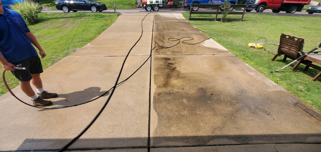 Concrete cleaning